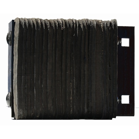 Durable Corp 4.5" X 10" X 14" Flat Plate 1 Side Loading Dock Bumper B4510-14-P1